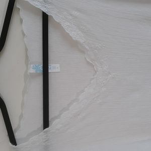 Pacific Cove white swimsuit coverup long sleeve all cotton